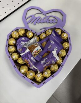 Фото з відгуку покупця про Солодкий подарунок для неї “Milka Magic Box” №47