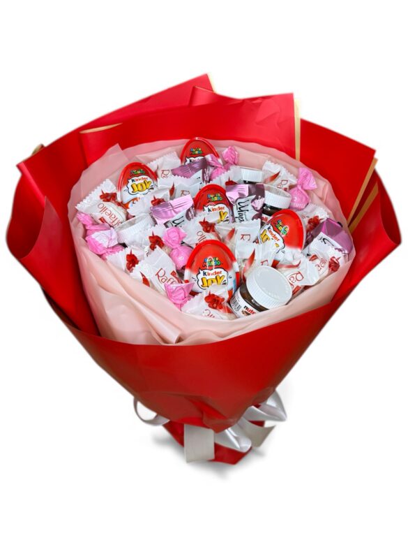 Букет із цукерок “Kinder & Raffaello Delight” - фото №2