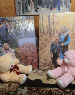 Фото из отзыва покупателя о Мишка Томик 80 см Бежевый