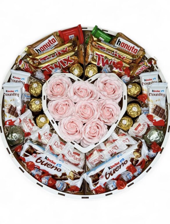 Ведмедик Ветлі 140 см червоний + Подарунковий набір-бокс Bloom Treat Box - фото №2