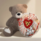 Мишка Томик 200 см Капучино + Сладкий бокс с Kinder и Ferrero