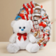 Мишка Томик 80 см Белый + Kinder Surprise box