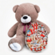 Мишка Ветли 160 см Капучино + Kinder Surprise box