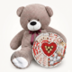 Мишка Ветли 160 см Капучино + Сладкий бокс с Kinder и Ferrero