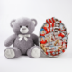 Мишка Томик 100 см Серый+ Kinder Surprise box