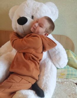 Фото з відгуку покупця про Ведмедик Томік 160 см Білий