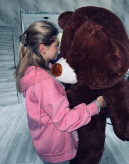 Фото з відгуку покупця про Ведмедик Ветлі 140 см Шоколад