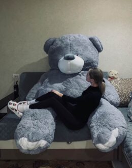 Фото з відгуку покупця про Ведмедик Ветлі 300 см Сірий