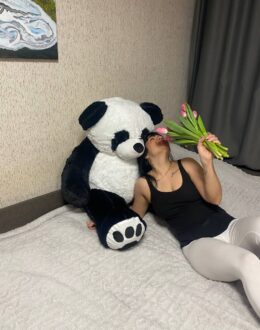 Фото из отзыва покупателя о Плюшевая панда 160 см