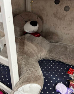 Фото з відгуку покупця про Ведмедик Томік 160 см Капучино