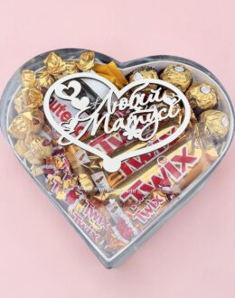 Сладкий подарочный набор бокс для мамы "Мамы Sweet Heart" №111