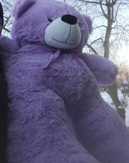 Фото з відгуку покупця про Плюшевий ведмедик Ветлі 160 см, 1.6 м Фіолетовий