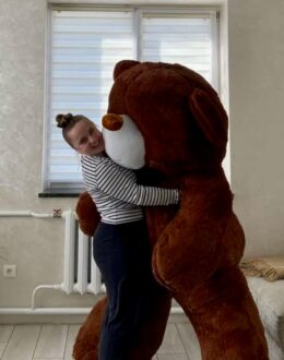 Фото з відгуку покупця про Ведмедик Ветлі 250 см Шоколад