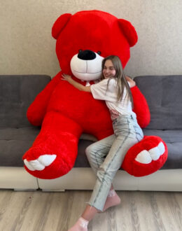 Фото из отзыва покупателя о Мишка Ветли 250 см Красный