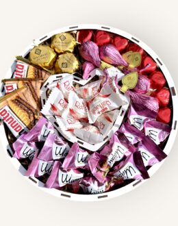 Подарочный набор бокс для нее "Pink Chocolate Fantasy" №192