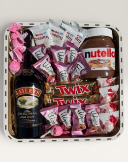 Подарочный набор бокс для нее "Nutella & Baileys Mood" №126