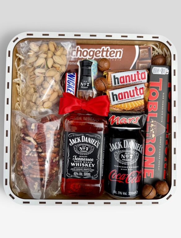 Подарунковий набір бокс для нього з Jack Daniel's і горішками №120 - фото №6