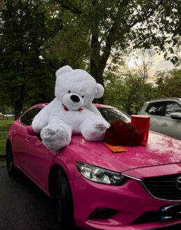 Фото з відгуку покупця про Плюшевий ведмедик Ветлі 200 см, 2 м Білий