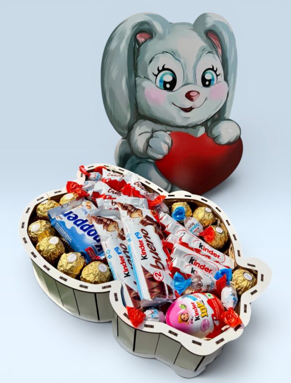 Подарунковий набір бокс «Bunny Choco Mix» №146 - фото №3