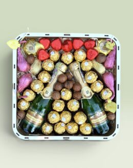 Подарочный набор бокс для нее "Golden Cheers & Sweets" №225