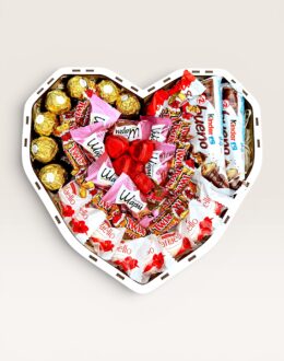 Подарочный набор бокс для нее "Love & Chocolate Harmony" №235