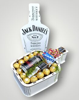 Подарочный набор бокс для него "Chocolate & Whiskey Harmony" №293