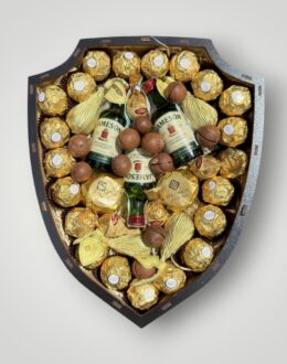 Подарочный набор бокс для него "Shield of Golden Moments" №198