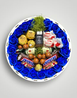 Подарочный набор бокс для нее "Royal Blue Reserve" №297