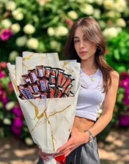Сладкий букет "Mars & Snickers Deluxe"