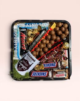 Подарочный набор бокс для него "Chocolate Whiskey Mix" №376