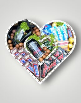 Подарочный набор бокс для нее "Whiskey Heart Deluxe" №324