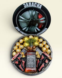 Подарочный набор бокс для него "Jack Daniel's Golden Feast" №363