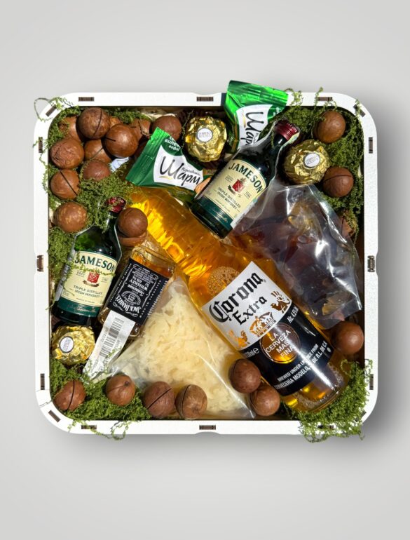 Подарочный набор бокс для него Jameson & Corona Deluxe