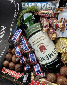 Фото з відгуку покупця про Подарунковий набір бокс для нього “Jameson’s Sweet Reserve” №333
