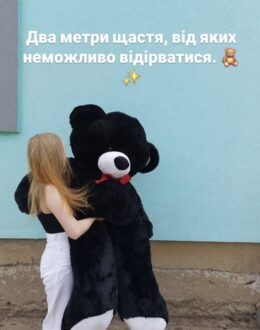 Фото из отзыва покупателя о Плюшевый мишка Томик 200 см, 2 м Черный