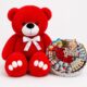 Ведмедик Ветлі 140 см червоний + Подарунок для неї Sweet Love Story Box