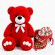 Ведмедик Ветлі 140 см червоний + Солодкий подарунок для неї Luxury Love Box