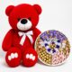 Ведмедик Ветлі 140 см червоний + Подарунковий набір-бокс для неї Lavender Love Deluxe