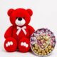 Ведмедик Ветлі 140 см червоний + Подарунковий набір-бокс Sweet Harmony Deluxe