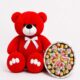 Ведмедик Ветлі 140 см червоний + Подарунковий набір-бокс для неї Kinder Dream Box